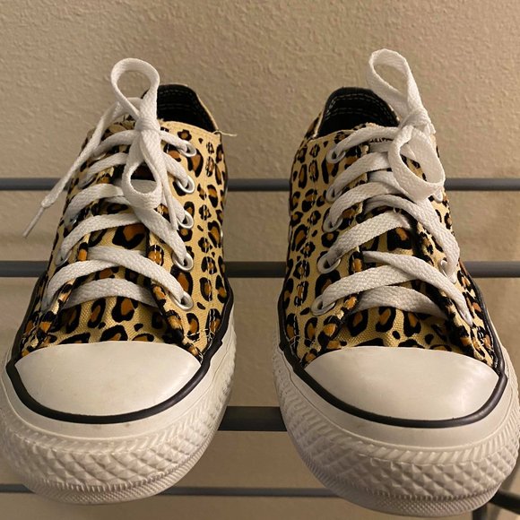 Converse Shoes | Converse All Stars Leopard Print Sneakers Size 6 | Poshmark